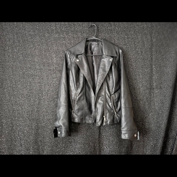 Baccini | Jackets & Coats | Baccini Black Leather Jacket | Poshmark